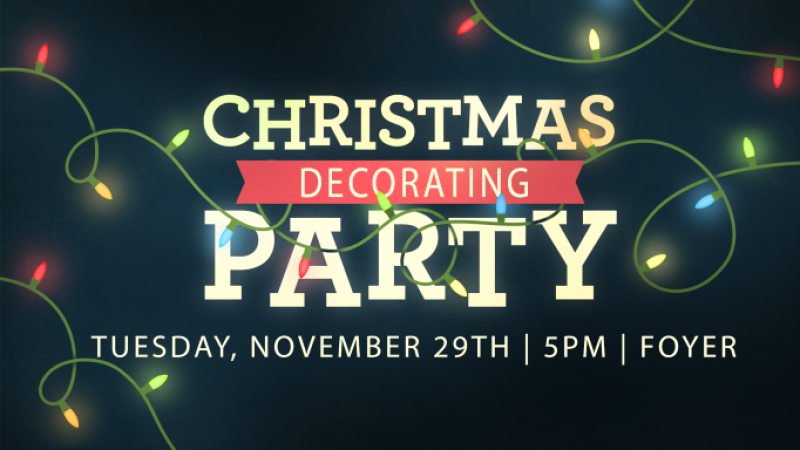 Christmas Decorating Party