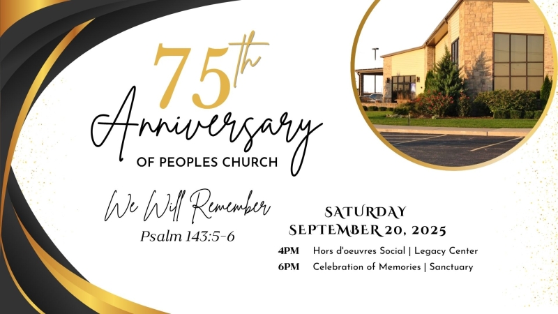 75th Anniversary Celebration of Peoples Church